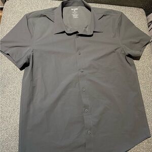 The Classic Gray Casual Button Down Shirt